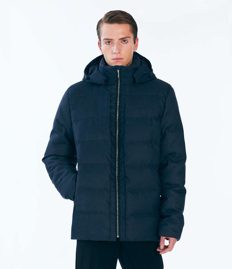Man’s puffer jacket “Hugo” blue – MARCHI store