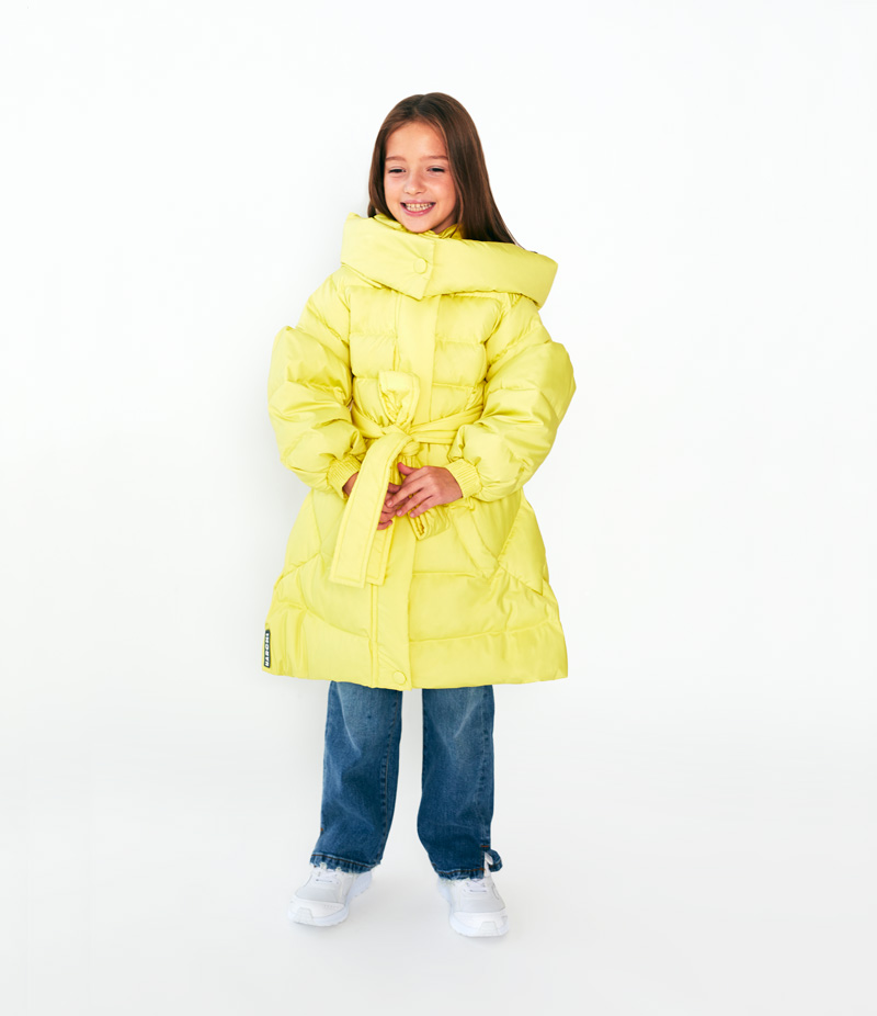 Girls mustard sales puffer jacket