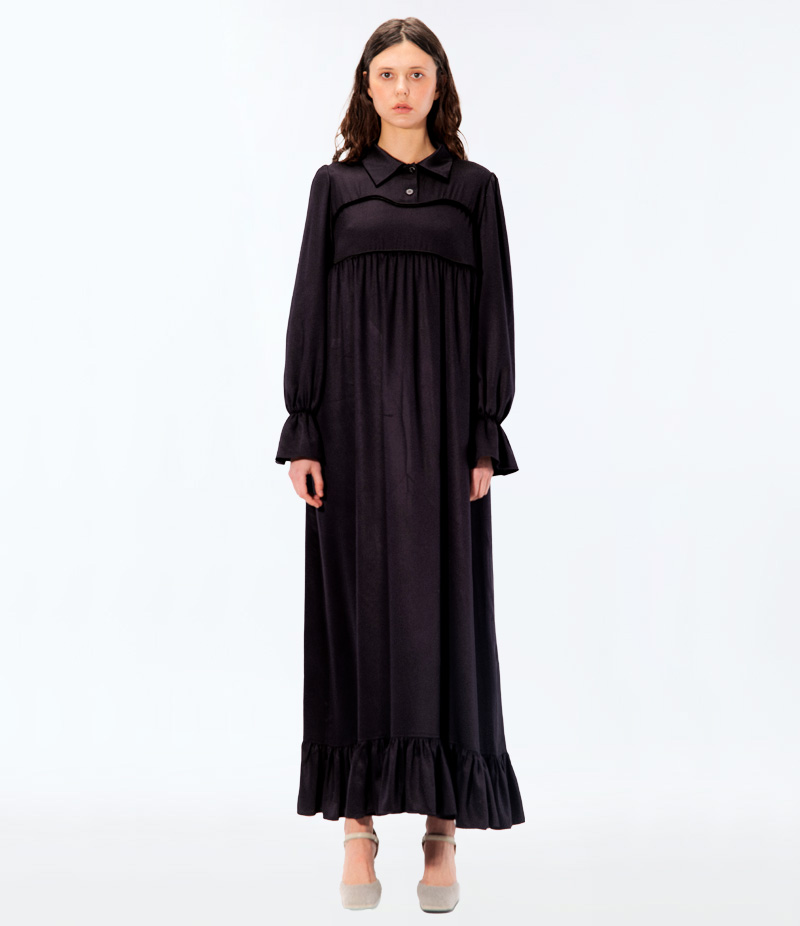 Black dress “Sorochka” – MARCHI store