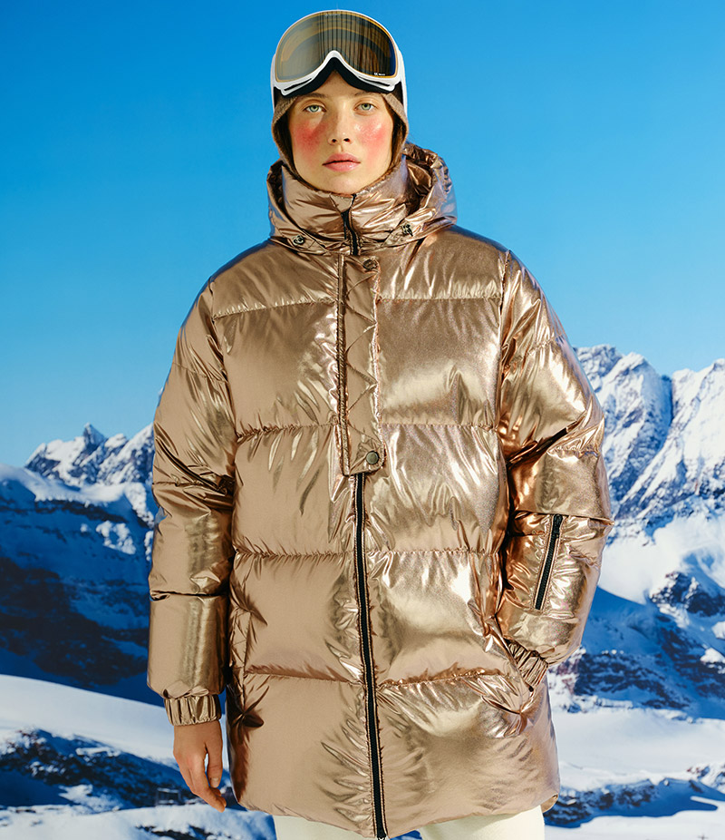 Down puffer “Tiffany” gold – MARCHI store