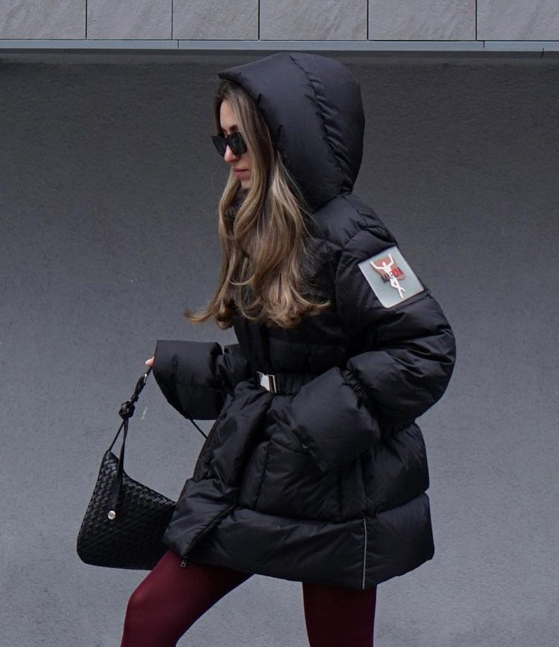 Puffer coat “Winterfall” black – MARCHI store