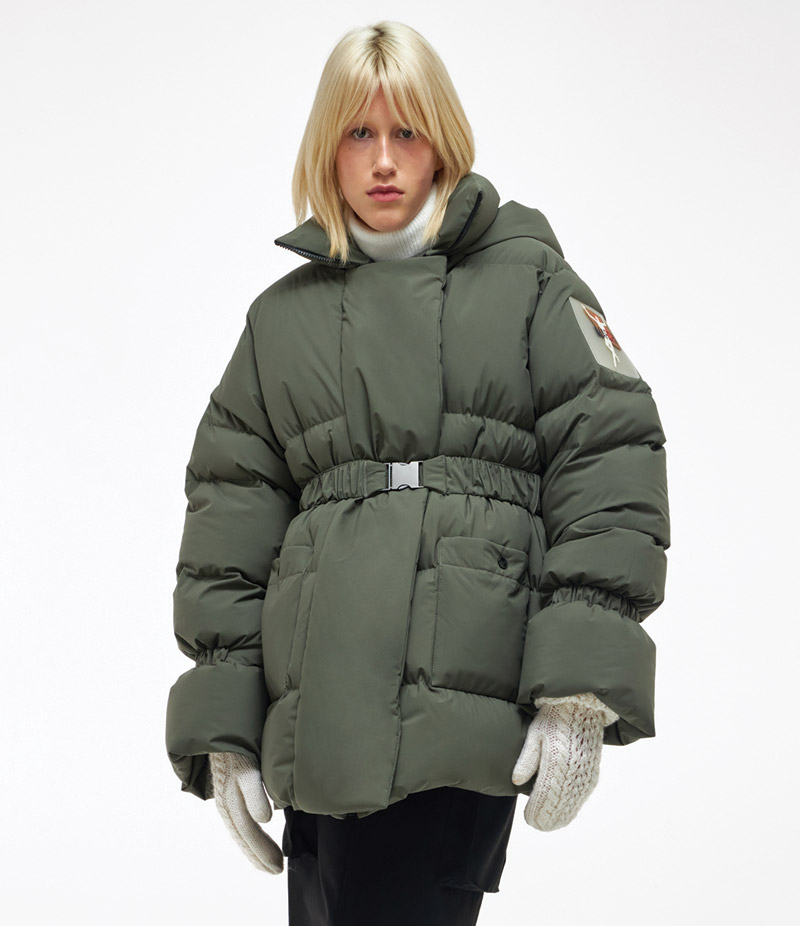Puffer coat “Winterfall” khaki – MARCHI store